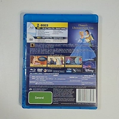 Cinderella (Blu-ray + DVD, 1950, 2-Disc) Disney Animation Region B