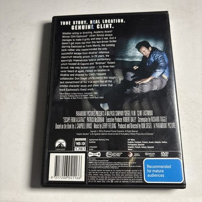 Escape from Alcatraz (DVD, 1979) Clint Eastwood Region 4