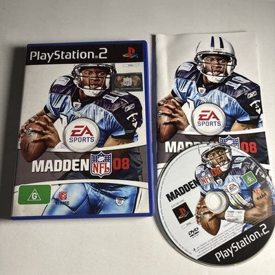 Madden NFL 08 Sony Playstation 2 PS2 PAL Complete