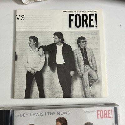 Huey Lewis & The News – Fore! (CD, 1986) Japan Bonus Track CP32-5160