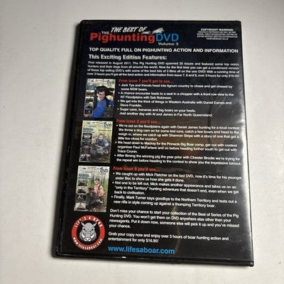 The Best Of The Pig Hunting DVD - Volume 3 (DVD, 2011) All Regions