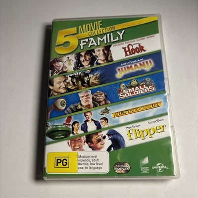 Hook / Jumanji / Small Soldiers / Thunderbirds / Flipper (DVD) Region 4