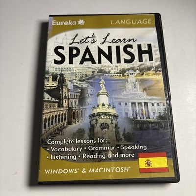 Let's Learn Spanish - Eureka Language PC Mac CD Rom 2000s