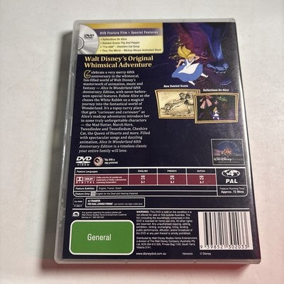 Alice in Wonderland (60th Anniversary Edition, DVD, 1951) Region 4