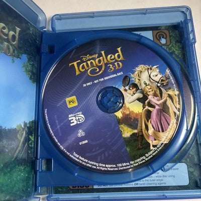 Tangled 3D (Blu-ray 3D, 2010) All Regions