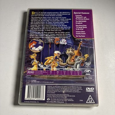 The Aristocats (DVD, 1970) Disney Region 4 NEW