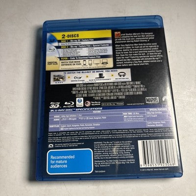 Iron Man 3 3D (Blu-ray 3D, 2013) Robert Downey Jr. All Regions