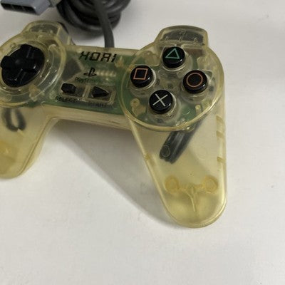 Hori Gamepad Controller Clear SLPH 00029 For Sony PlayStation 1