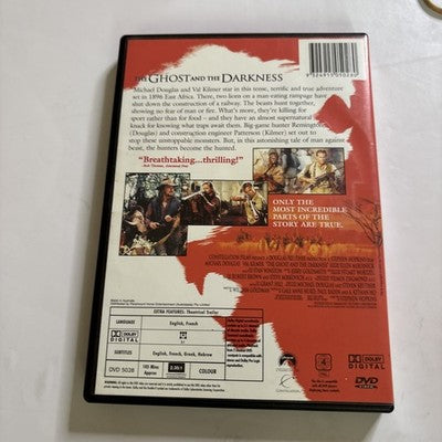 The Ghost and the Darkness (DVD, 1996) Michael Douglas, Val Kilmer Region 4 NEW
