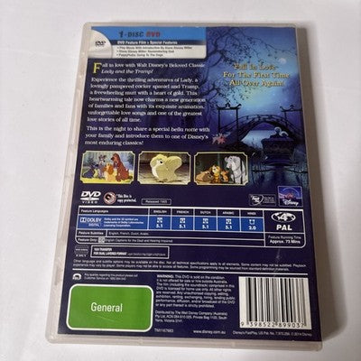 Lady and the Tramp (DVD, 1955) Disney Classic Animated Film Region 4