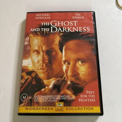 The Ghost and the Darkness (DVD, 1996) Michael Douglas, Val Kilmer Region 4 NEW