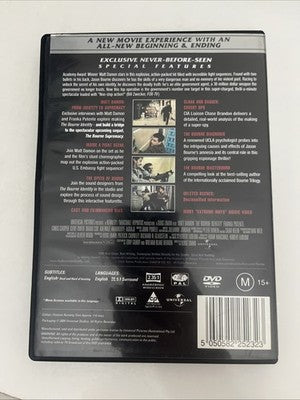 The Bourne Identity (Explosive Extended Edition, DVD, 2002) Region 4, 2