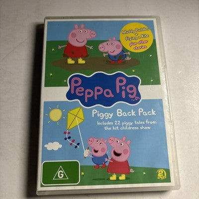 Peppa Pig - Piggy Back Pack / Muddy Puddles (DVD, 2005) Region 4