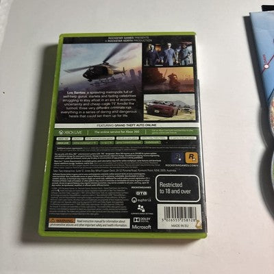 Grand Theft Auto V (Microsoft Xbox 360, 2013) Manual Map PAL
