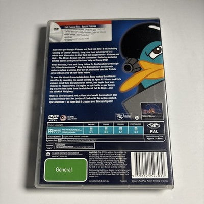 Phineas and Ferb - Across the 2nd Dimension (DVD, 2011) Region 4 NEW