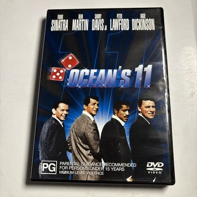 Ocean's Eleven (DVD, 1960) Frank Sinatra, Dean Martin, Sammy Davis Region 4 NEW