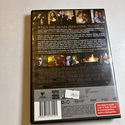 Trespass (DVD, 2011) Nicholas Cage, Nicole Kidman Region 4