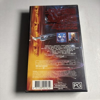 Star Trek - The Undiscovered Country (VHS, 1991) Video PAL