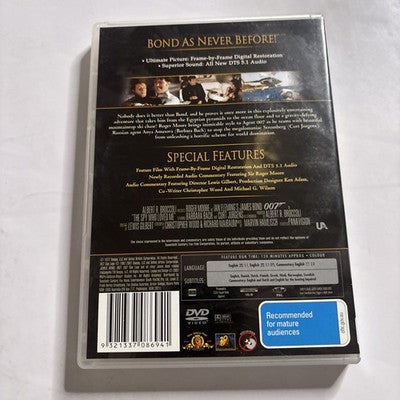 The Spy Who Loved Me 007 James Bond (DVD, 1977) Roger Moore Region 4 NEW