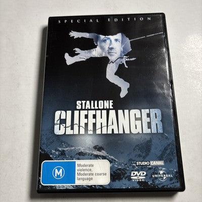 Cliffhanger (DVD, 1993) Sylvester Stallone Region 4,2 NEW