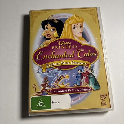 Disney Princess Enchanted Tales - Follow Your Dreams (DVD, 2005) Region 4