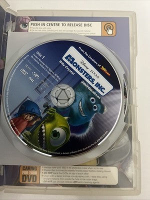 Monsters, Inc. (DVD, 2001) Disney Pixar Film Region 4