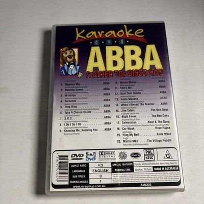 Karaoke ABBA and Other 70's Disco Hits (DVD) All Regions