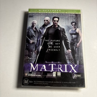 The Matrix (DVD, 1999) Keanu Reeves, Laurence Fishburne,  Region 4