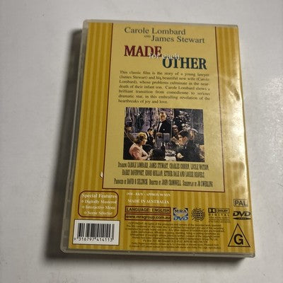 Made for Each Other (DVD, 1938) James Stewart, Carole Lombard All Regions
