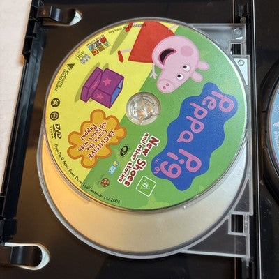 Peppa Pig: Muddy Puddles, Flying A Kite, New Shoes (DVD, 3-Disc) Region 4