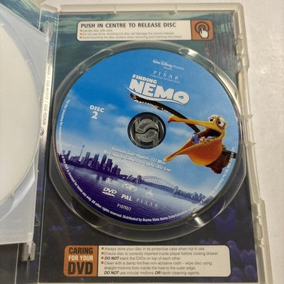 Finding Nemo (DVD, 2003) Ellen DeGeneres, Geoffrey Rush, Disney Region 4