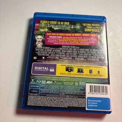 Suicide Squad (Extended Edition, Blu-ray, 2016, 2-Disc) Region B