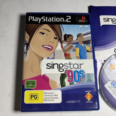 Singstar '90s (Sony PlayStation 2, 2007) PS2 Manual PAL