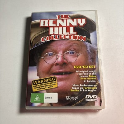 The Benny Hill Collection (DVD + CD, 2-Disc) All Regions *New Sealed*