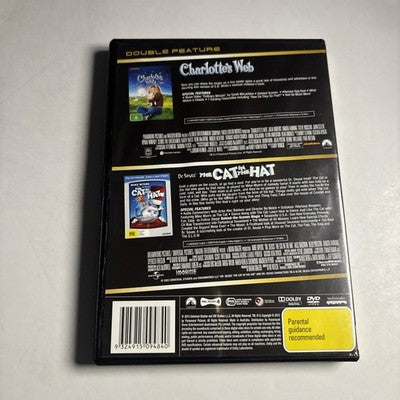 Charlotte's Web / The Cat in the Hat (DVD, 2013) Mike Myers Region 4 NEW