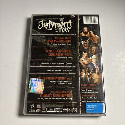 WWE Judgment Day 2008 (DVD, 2008) Triple H Region 4