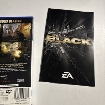 Black PS2 Sony Playstation 2 PAL Manual