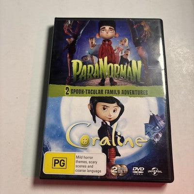 Coraline / Paranorman (DVD, 2014) Region 4,2