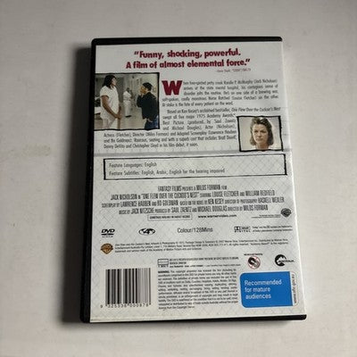 One Flew Over the Cuckoo's Nest (DVD, 1975) Jack Nicholson Region 4
