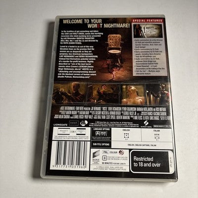 Hostel (DVD, 2005) Jay Hernandez, Eythor Gudjonsson Region 4 NEW