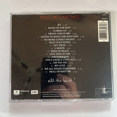 Paul McCartney – All The Best! (CD, 1987)