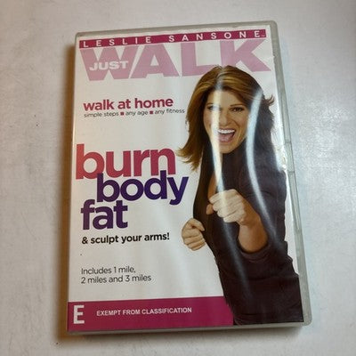 Leslie Sansone - Just Walk Burn Body Fat (DVD, 2008) Region 4 NEW