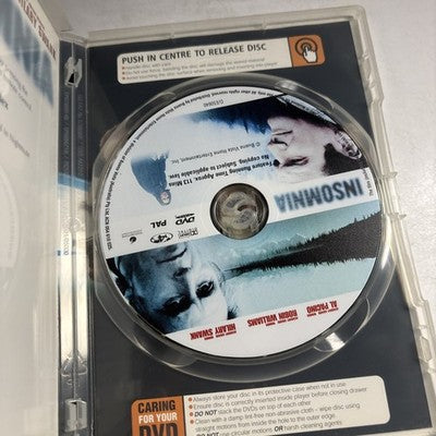 Insomnia (DVD, 2002) Al Pacino Region 4