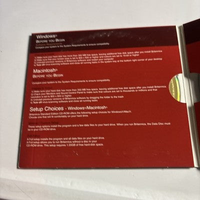 Encyclopaedia Britannica Standard 2005 PC Mac CDROM