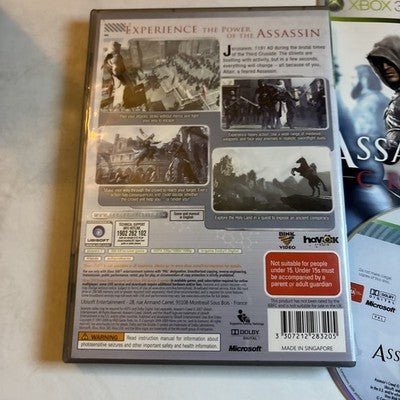 Assassin's Creed Xbox 360 Manual PAL