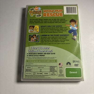 Go Diego Go! - Wolf Pup Rescue (DVD, 2005) Region 4