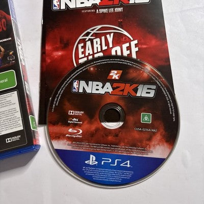 NBA 2K16 (SONY PS4 GAME, G) Manual