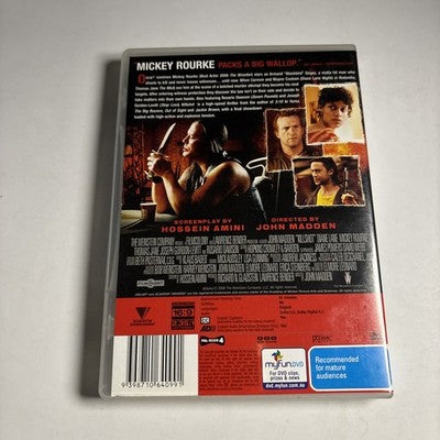 Killshot (DVD, 2008) Mickey Rourke, Brandon Mcgibbon, Hal Holbrook Region 4