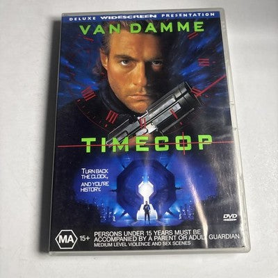 Timecop (DVD, 1994) Mia Sara, Jean-Claude Van damme Region 4
