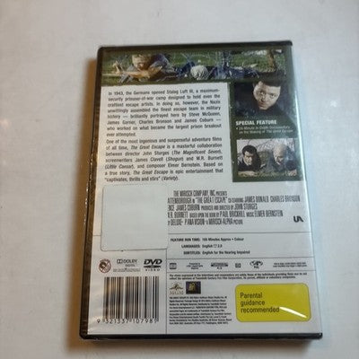 The Great Escape (DVD, 1963) Steve McQueen Region 4 *New Sealed*